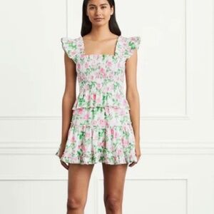 Hill House Paz Skirt Pink Roses XL